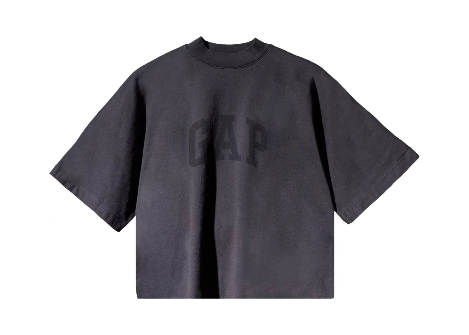 Yeezy Gap Engineered by Balenciaga Cropped Dove No Seam Tee Black